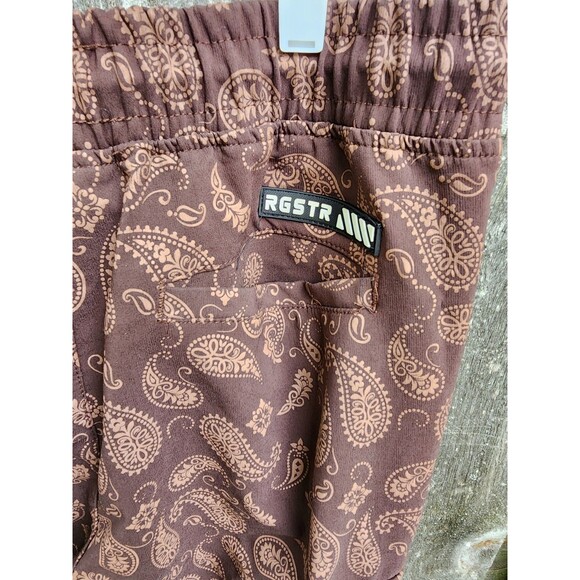 RGSTR Pants Mens Large Brown Cargo Paisley - Picture 8 of 13